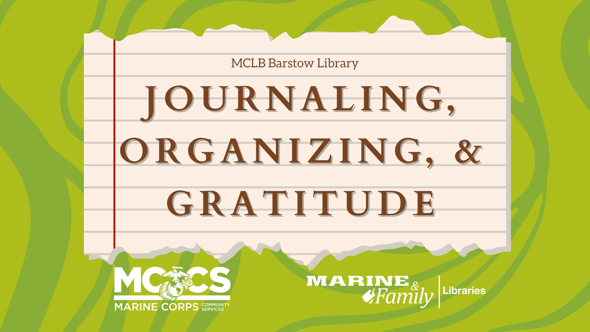 Journaling, Organizing, & Gratitude