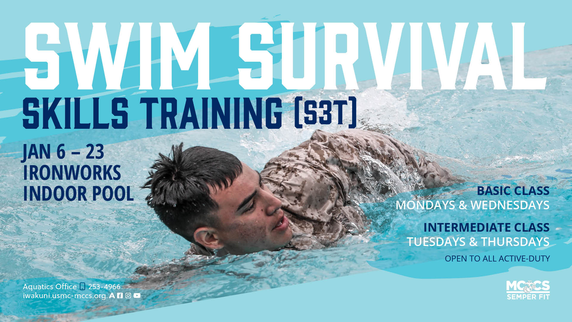 Active Duty Swim Program: Swim Survival Skills Training (S3T)