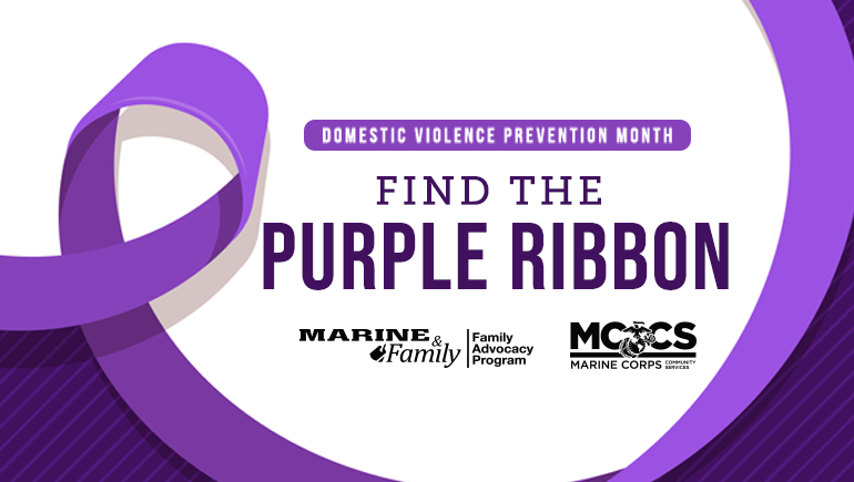 Domestic Violence Prevention Month: Find the Purple Ribbon
