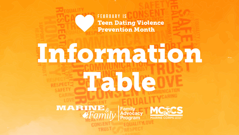 Teen Dating Violence Prevention Month: Information Table