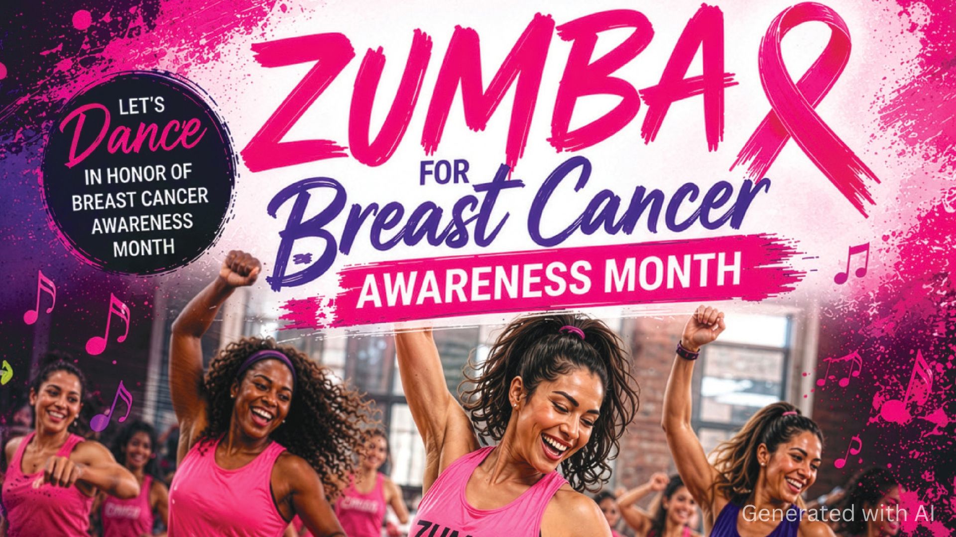 Zumba for Breast Cancer Awareness Month on October 19
