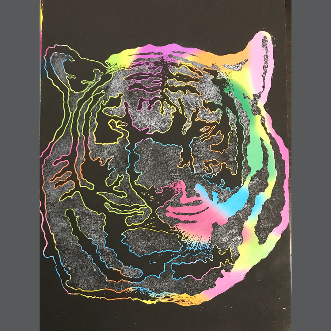 SLP Youth Connection through the Arts: Scratch Art