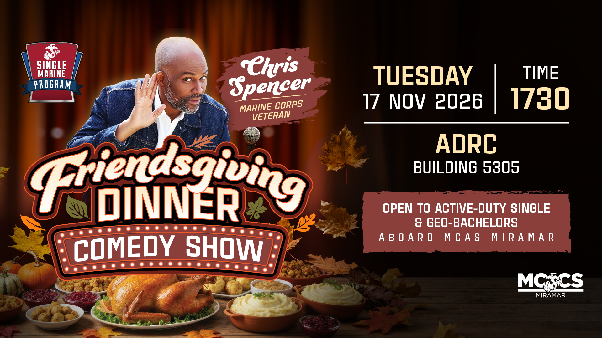 SMP Friendsgiving Dinner & Comedy Show