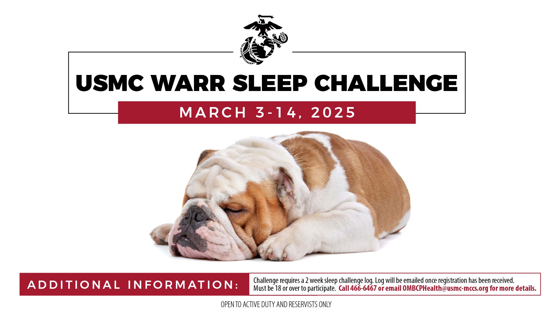 USMC WARR Sleep Challenge